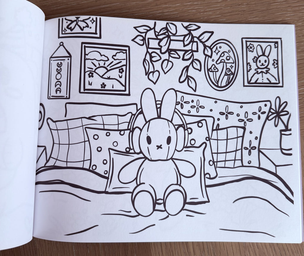 Petals, Paws, and Perfect Places Coloring Book