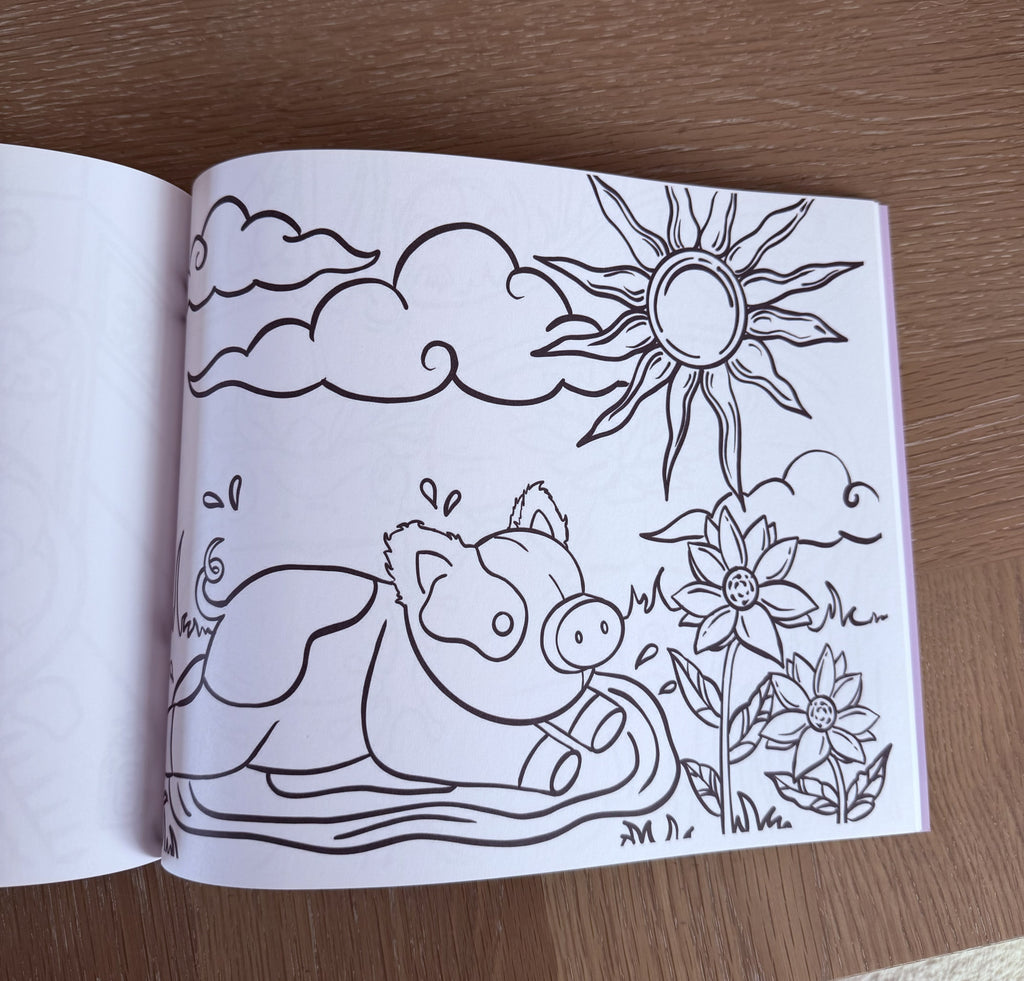 Petals, Paws, and Perfect Places Coloring Book