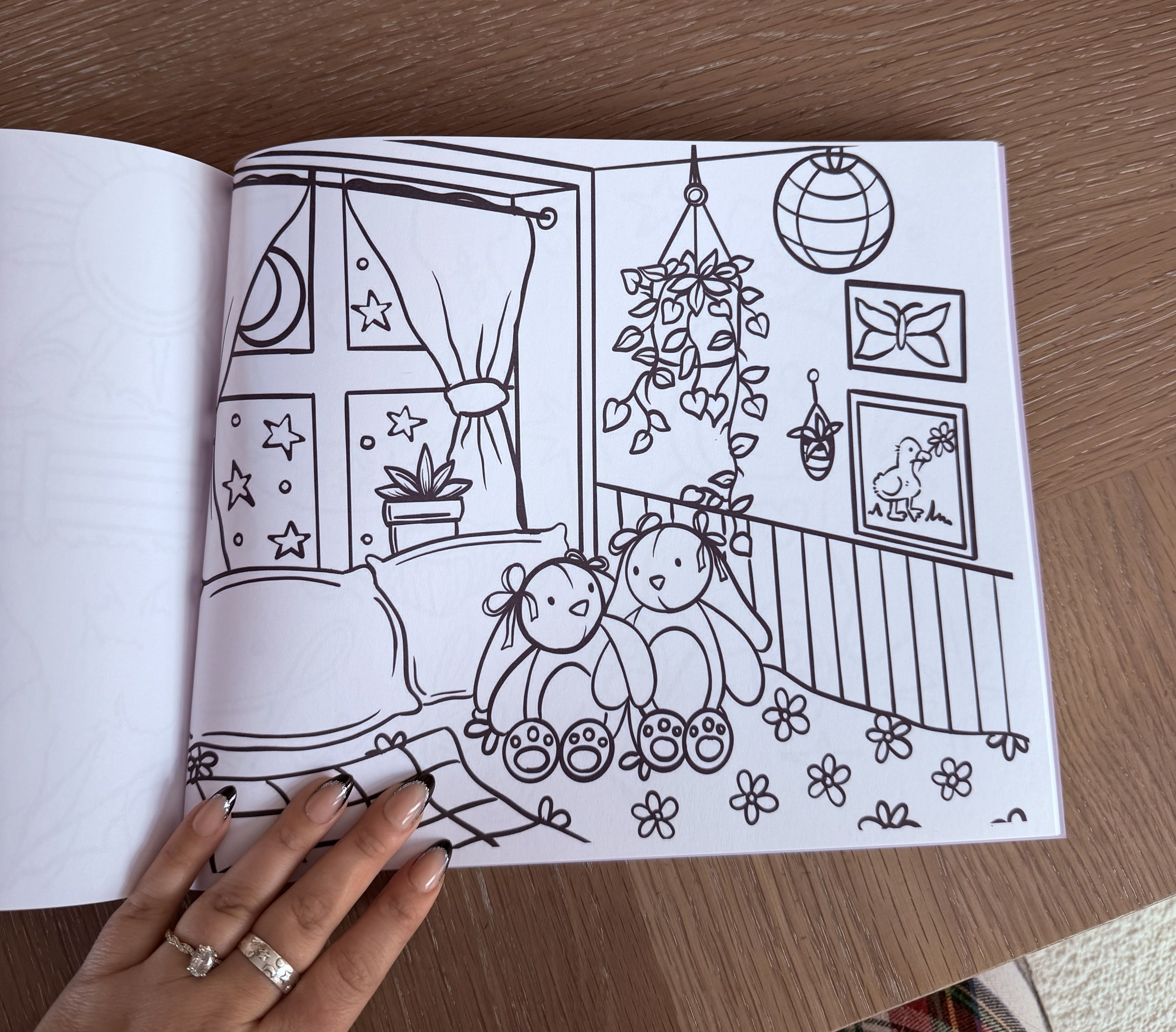 Petals, Paws, and Perfect Places Coloring Book